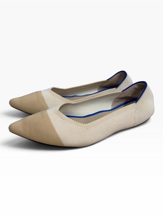 Je T’Accompagne Toujours Shoes - Je T’Accompagne Toujours Pointed Toe Knit Cap Toe Ballet Flats EU Size 39 Beige